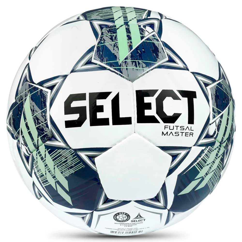 Мяч футзальный Select Futsal Master v22 №4 (Бело-Зеленый)